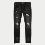 Black Godspeed 4EVER Chain-Stitch Denim Jeans