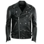 Black Godspeed Leather Moto Jacket