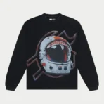 Black Godspeed Lift Off Long Sleeve T-Shirt Front View