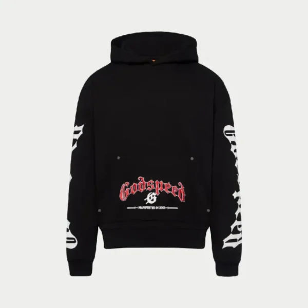 Black Godspeed MMXIII Cotton Hoodie