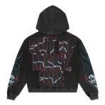 Black Godspeed Pitstop Pullover Hoodie Back View