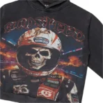 Black Godspeed Racer Goldie Hoodie Close View