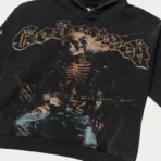 Black Godspeed Rock Dreams Hoodie Close View