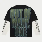 Black Godspeed Sunset Drift Layered T-Shirt Back