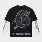 Black Wash Rocker Layered T-Shirt Back View