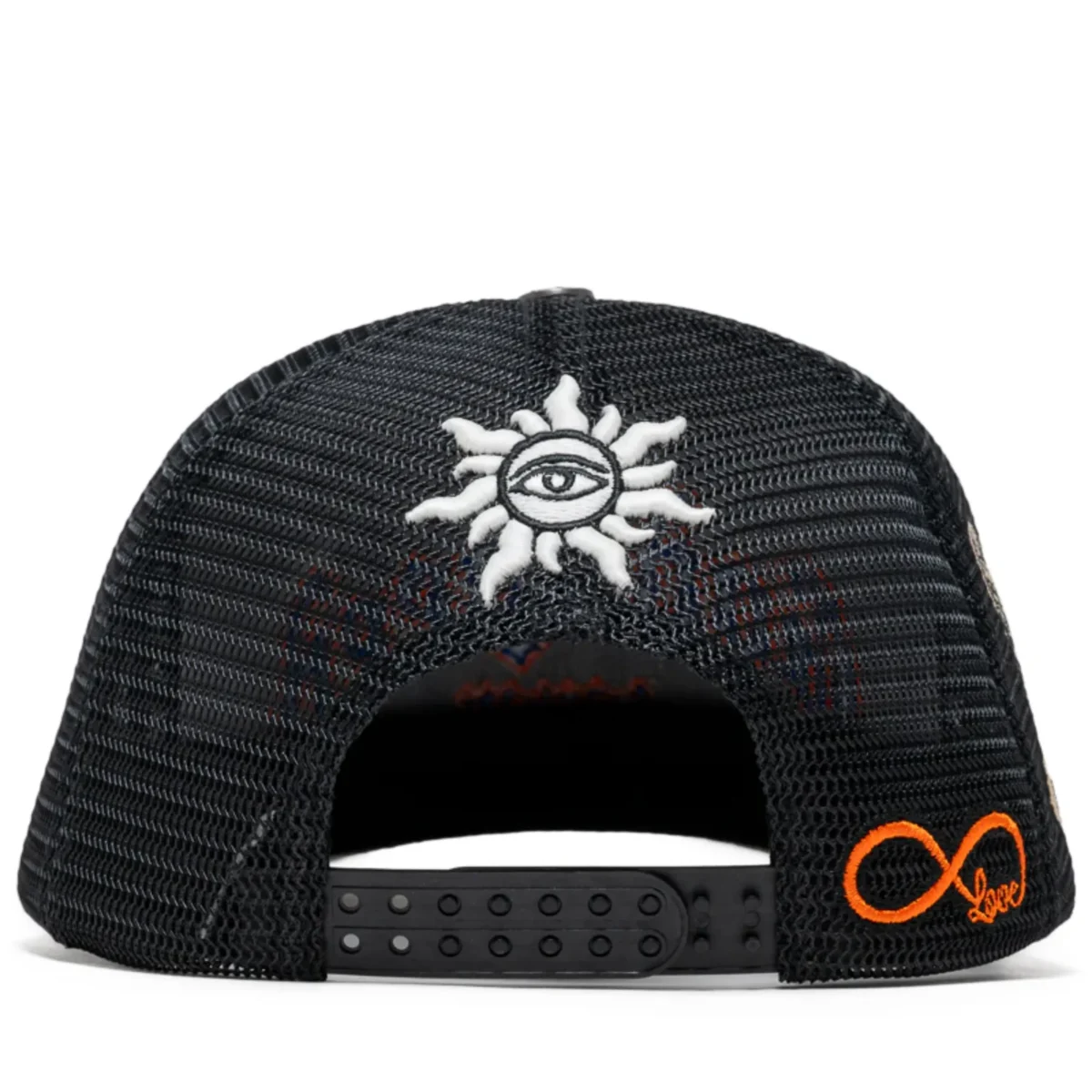 Black/Blue Godspeed GS Forever Trucker Hat Back