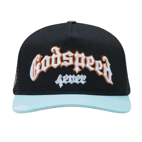 Black-Light Blue Godspeed Forever Trucker Hat