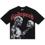 Black/Red Godspeed Mankind vs AI 3 Tee