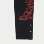 Black-Red Godspeed OG Logo V2 Sweatpants Close View