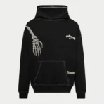 Black-White Godspeed Stitching R.O.D Hoodie Front View