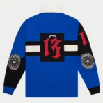 Blue Godspeed Clothing Merrick Classic Rugby Shirt Back