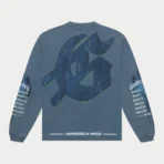 Blue Godspeed F.T.D Long Sleeve T-Shirt Back View