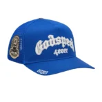 Blue Godspeed Forever Trucker Hat Side View