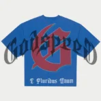 Blue Wash Godspeed Checkmate T-Shirt Back View