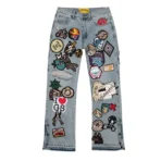 Blue Wash Godspeed Patchwork Denim Jeans