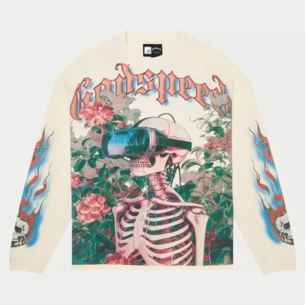 Bone Vision Flowers Thermal Long Sleeve Shirt