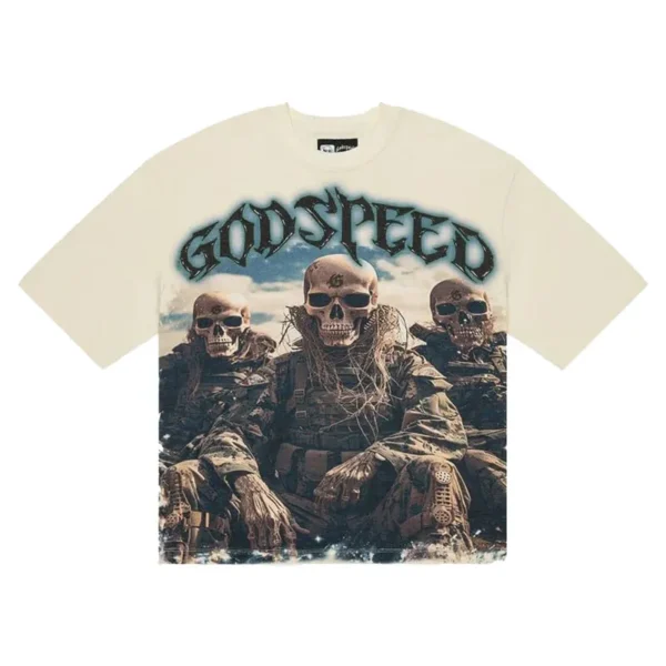Bone wash Godspeed Squadron T-Shirt
