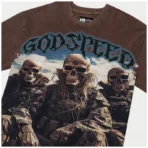 Brown Godspeed Squadron T-Shirt Close