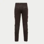 Brown Godspeed Wax Flare Premium Cargo Pants Back View
