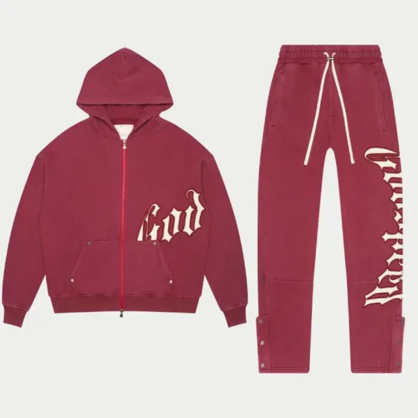 Burgundy Godspeed Clothing OG Logo V2 Sweatsuit