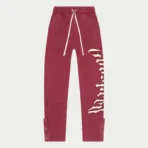Burgundy Godspeed Clothing OG Logo V2 Sweatsuit Pant View