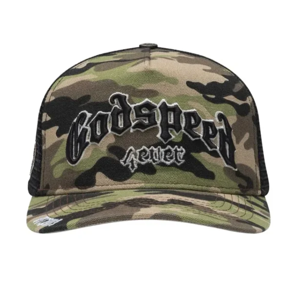 Camo-Black Godspeed Forever Trucker Hat