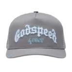 Cool Grey Blue Godspeed Forever Trucker Hat