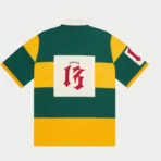 Green/yellow Godspeed Clothing Classic Field Rugby T-Shirt Back