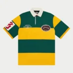 Green/yellow Godspeed Clothing Classic Field Rugby T-Shirt