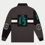 Grey Godspeed Clothing Merrick Classic Rugby Shirt Smoke Back