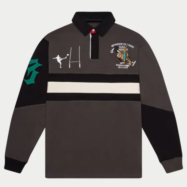 Grey Godspeed Clothing Merrick Classic Rugby Shirt Smoke