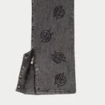 Grey Godspeed Denim Pants Close View