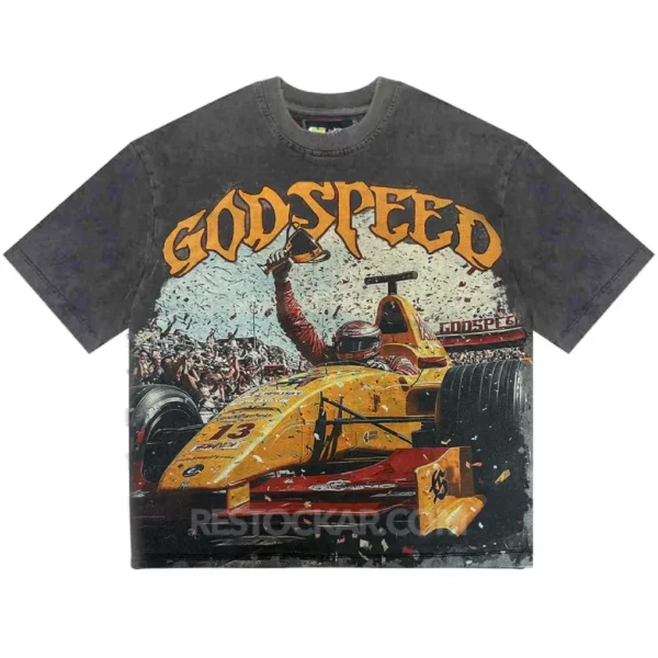 Grey Godspeed F1 Finish Line Tee