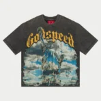 Grey Wash Godspeed Cotton T-Shirt