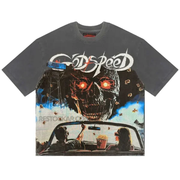 Grey Wash Godspeed Drive In Tee