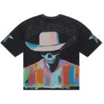 Grey Wash Godspeed Pastel Cowboy Crew Neck T-Shirt Back