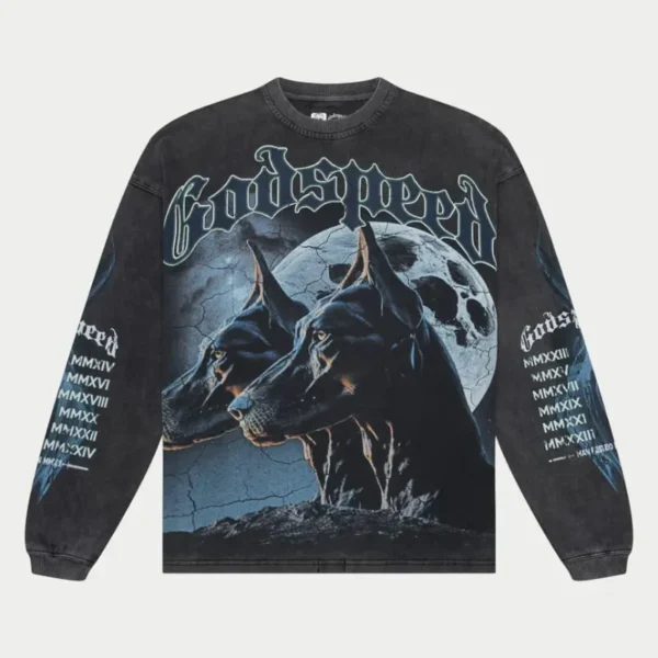 Grey Wash New Godspeed F.T.D LS T-Shirt