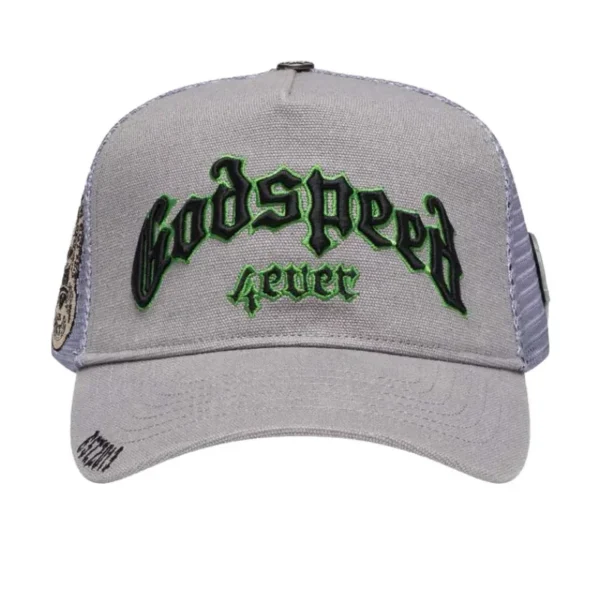 Grey-Green Godspeed Forever Trucker Hat
