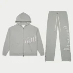 Grey/Silver Satin Godspeed OG Logo V2 Sweatsuit