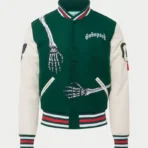 Hunter Green Godspeed R.O.D Varsity Jacket Front
