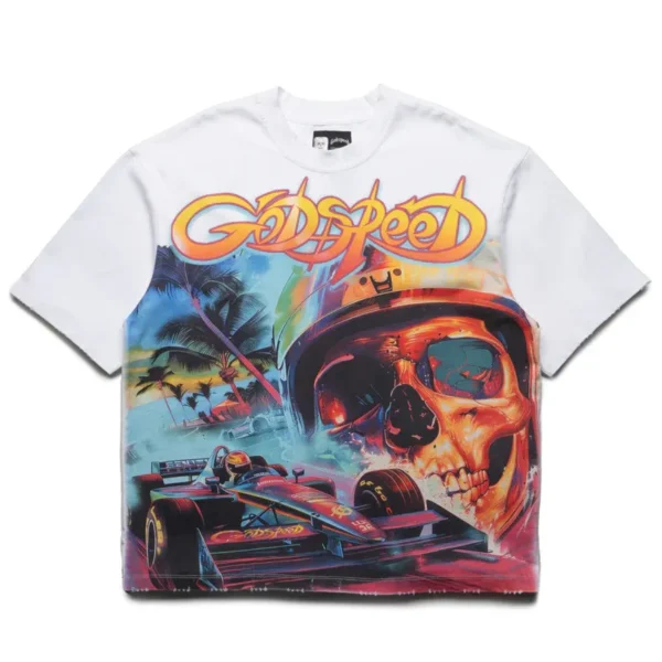 Men's White Godspeed New York F1 Dreams Tee