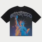 Men's Black Godspeed Purple City Short Sleeve T-Shirt