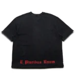 Men's Black Wash Godspeed New York R.o.m.e Tee Back