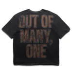 Men's Black Wash Godspeed New York Space Traveler Tee Back