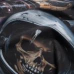 Men's Black Wash Godspeed New York Space Traveler Tee Close