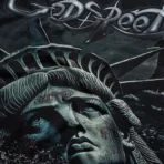 Men's Black Wash Godspeed New York Sunken Liberty 2 Tee Close