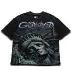 Washed Black Godspeed Sunken Liberty Tee