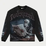 Men's Black wash Black Monday Thermal LS Sweatshirt