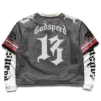 Men's Black/White Godspeed TD Layered Jersey Back