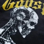 Men's Black/Yellow Godspeed Mankind vs AI Tee Close